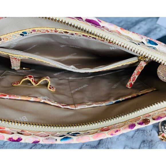 Brahmin Jody Multi Junie Snake Embossed Leather Crossbody H78183000050 NWT - Picture 15 of 16
